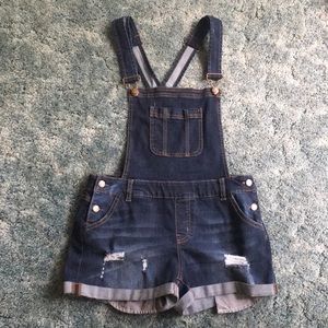 Wax Jean basic Denim Overall Shorts